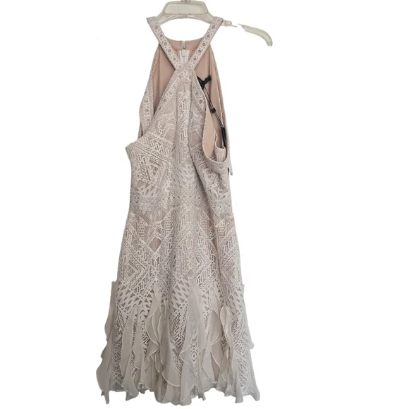 NWT BCBG MaxAzria Off White Leighann Lace Elegant Lace Women’s Dress - Picture 2 of 6